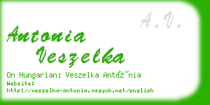 antonia veszelka business card